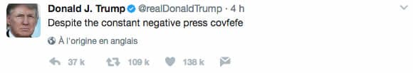 covfefe donald trump tweet