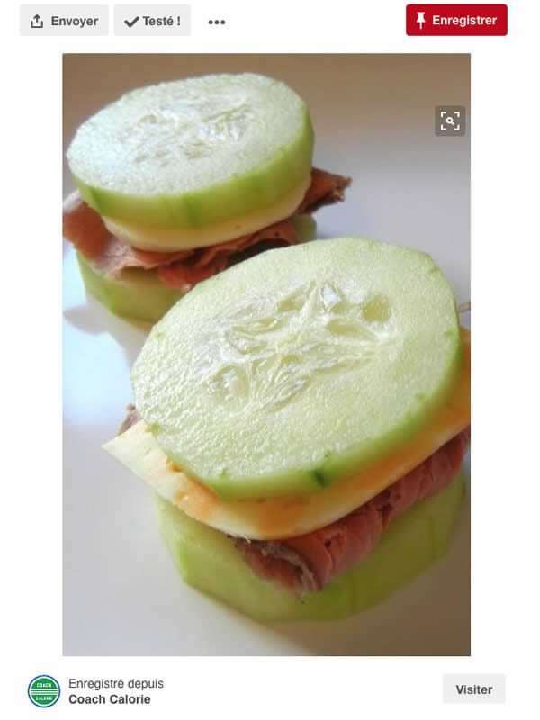 sandwich populaire pinterest concombre