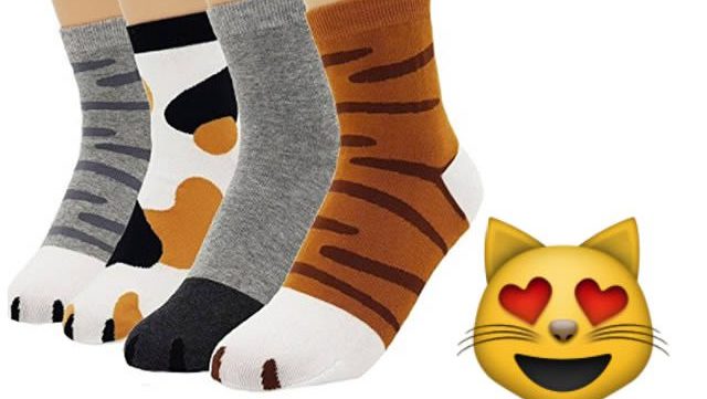 chaussettes-pattes-chats-amazon