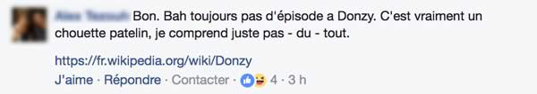 commebtaire donzy