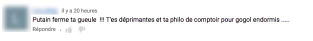 commentaire haine