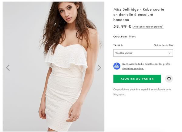 robe asos euros