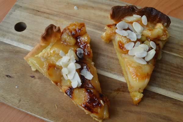 tarte peches whisky amandes