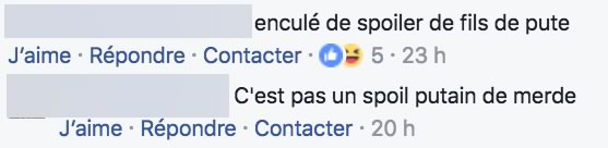 commentaire spoil