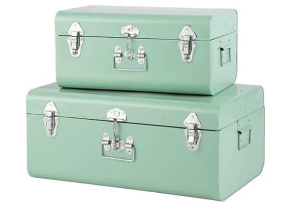 Set de 3 Malles de rangement en Bois déco Rétro factory