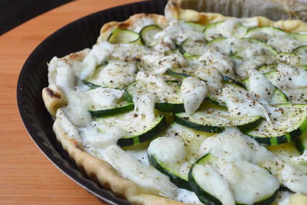 tarte courgettes mozza miam