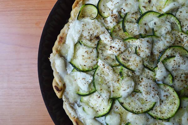 tarte courgettes mozzarella chevre