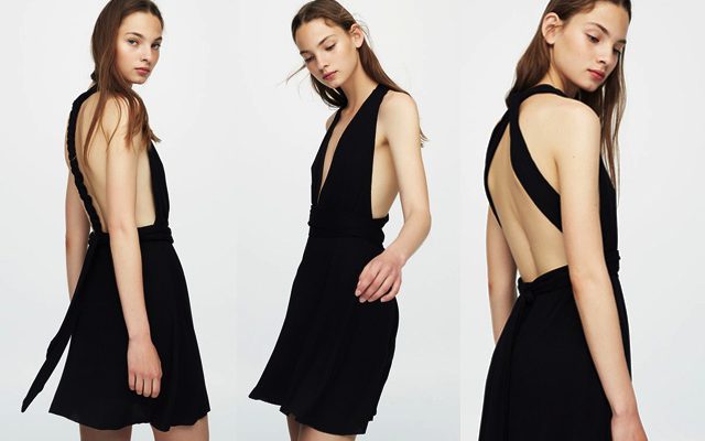 Robe patineuse noire multipositions Robe patineuse noire multipositions