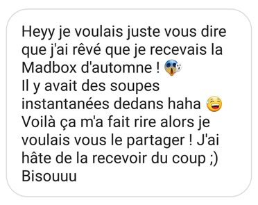 commentaire madbox