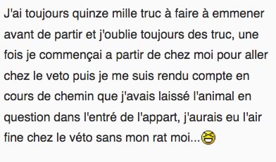 commentaire rat