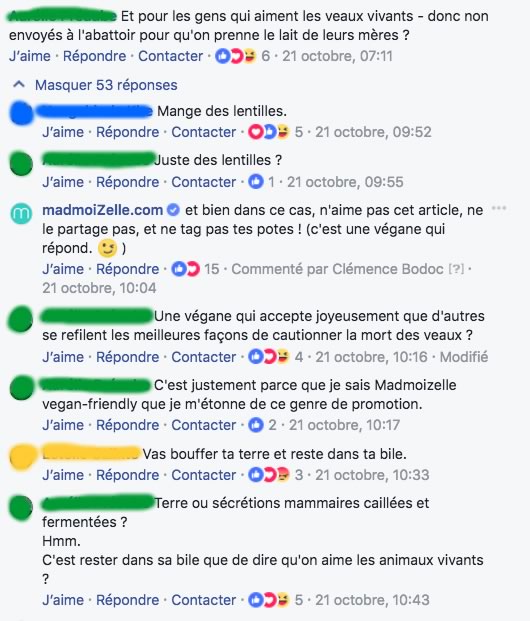 commentaire guerre veganisme