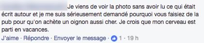 commentaire oignon