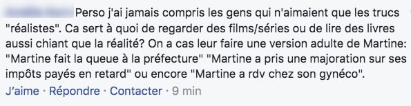 commentaire serieux