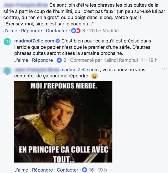 commentaire merde