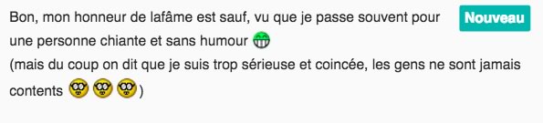 commentaire personnes chiante