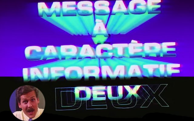 Message Caract re Informatif Deux le premier pisode de la saison