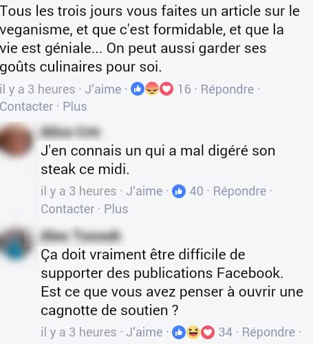 veganisme commentaires