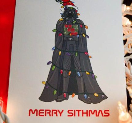 Carte de Noël Dark Vador