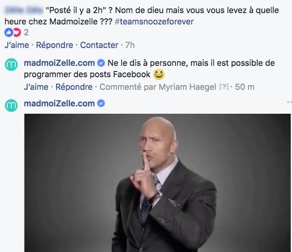 commentaire facebook