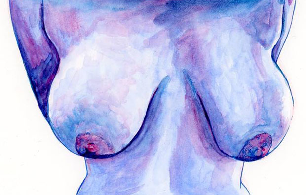 Mes seins, dessinés par Léa Castor
