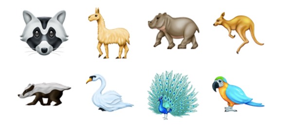 emojis 2018 animaux