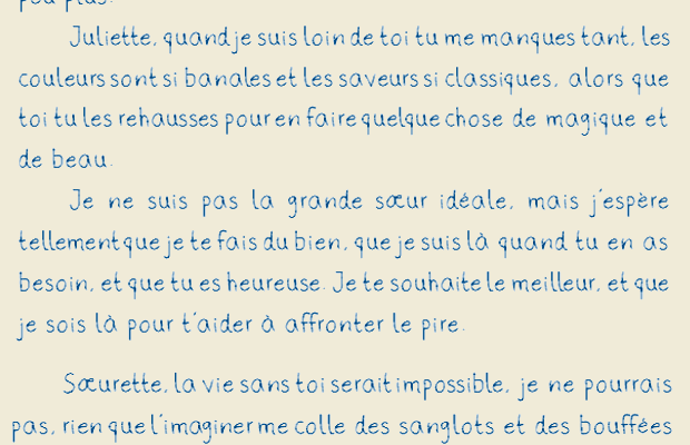 Lettre D Amour A Ma Petite Soeur Et Sa Reponse Madmoizelle