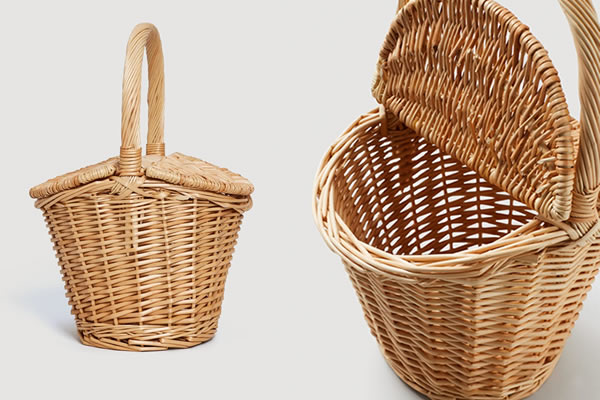 panier osier tendance