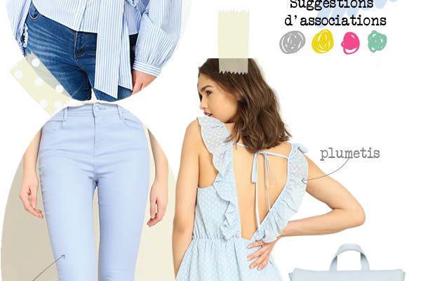 vêtements bleu clair vêtements bleu clair