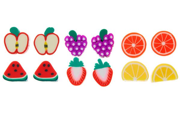 boucles d'oreilles claire's fruits