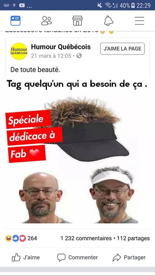 casquette cheveux