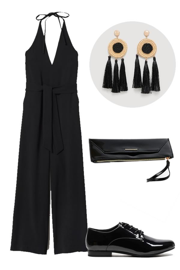 combinaison H&M noire combinaison H&M noire