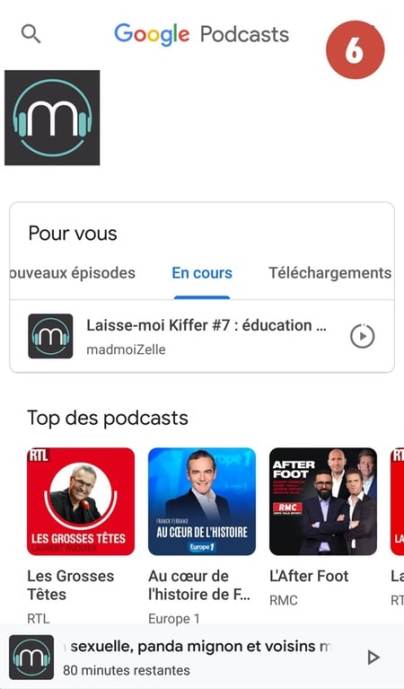 google-podcasts-accueil-abonnement-madmoizelle