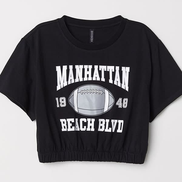 t shirt court pas cher été 2018 h&m