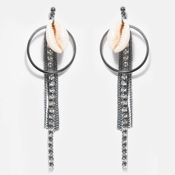 boucles d'oreilles argent coquillages parfois