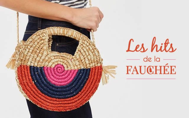 Cabas paille outlet pas cher