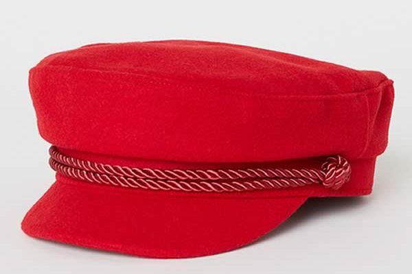 casquette marin rouge H&M