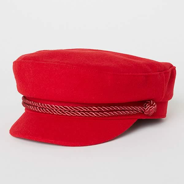 casquette marin rouge H&M