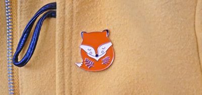 Pin's renard, Etsy, 7€