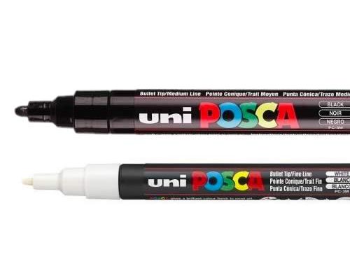 posca noir et blanc posca noir et blanc
