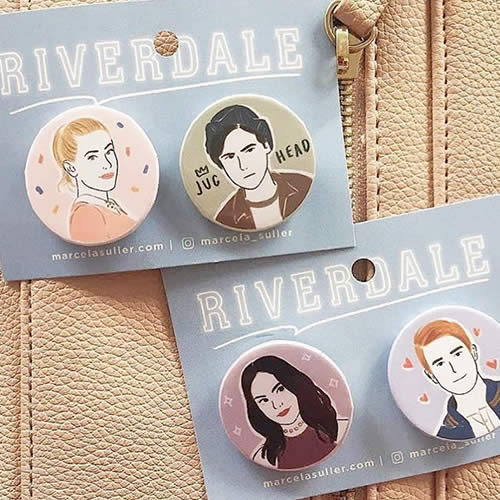 Badges Riverdale Betty, Jughead, Veronica, Archie