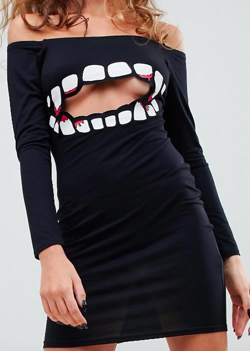 robe noire vampire halloween 2018