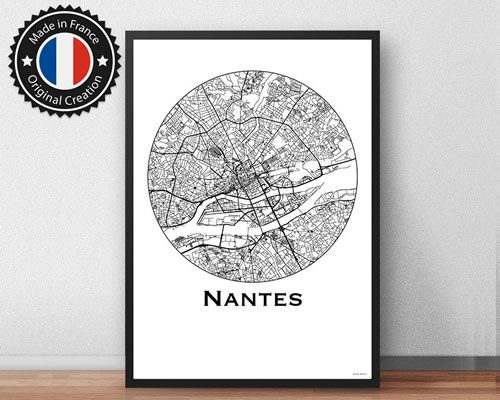 Affiche de Nantes, à partir de 9,90€ (selon la taille)