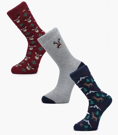 3 paires de chaussettes de Noël « pour hommes », 9€ (au lieu de 18€)