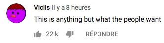 C'est exactement l'inverse de ce que veut le public C'est exactement l'inverse de ce que veut le public