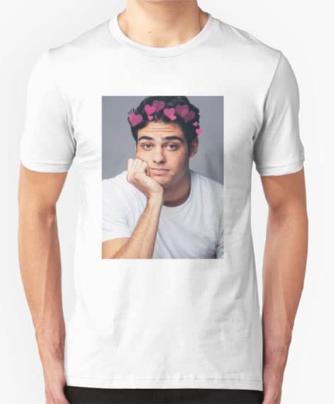 t shirt noah centineo cœurs