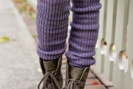 chaussettes parme violettes