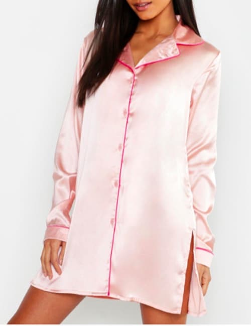 chemise de nuit rose