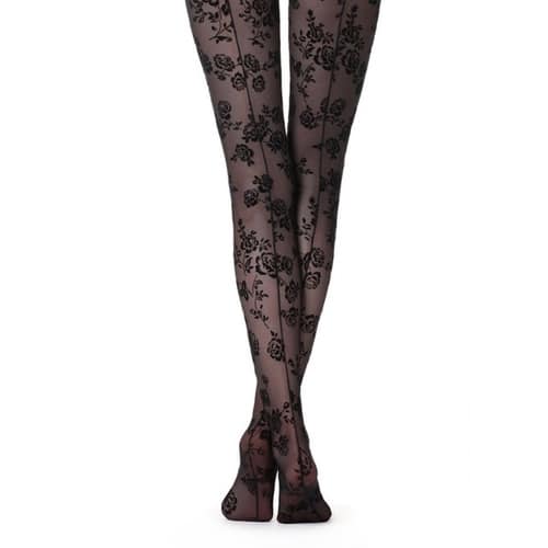 collants fleurs