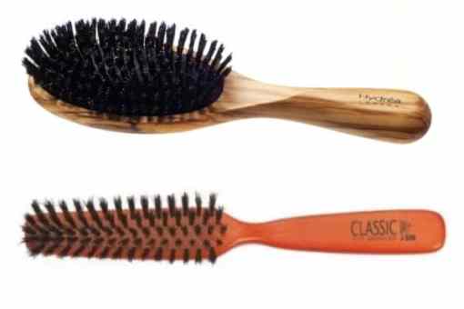 brosse poil de sanglier cheveux