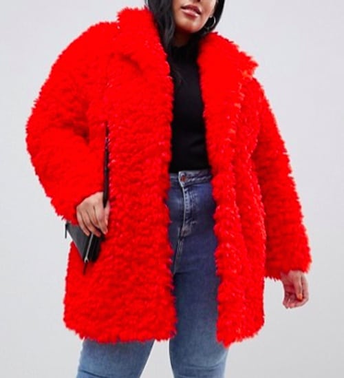 veste rouge peluche